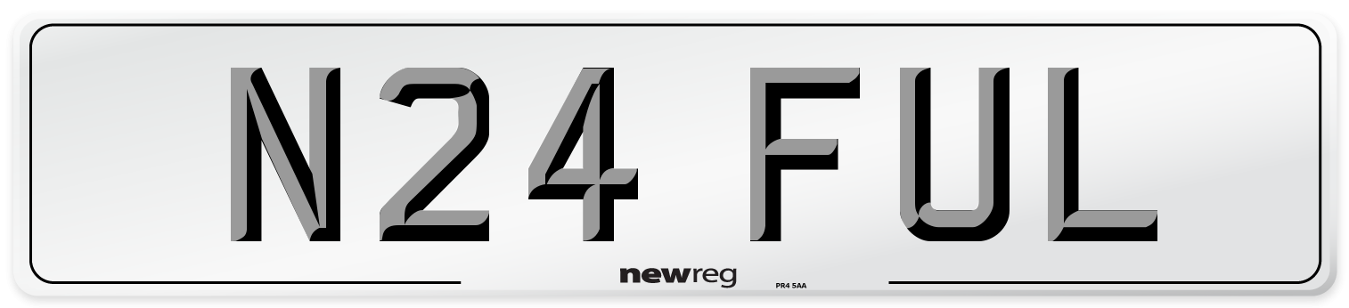N24 FUL Number Plate from New Reg